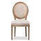 Baxton Studio Adelia Oak Finish Wood and Beige Upholstered Dining Side Chair 133-7335 - alternate 2
